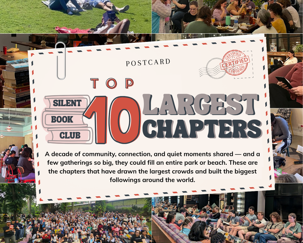 Silent Book Club's 10 Largest Chapters