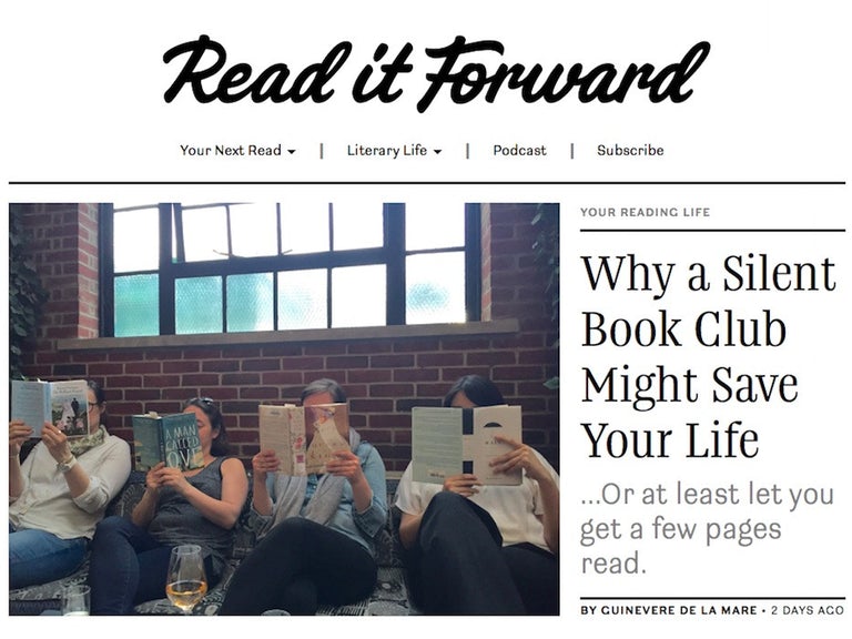 From the Archives: Why a Silent Book Club Might Save Your Life